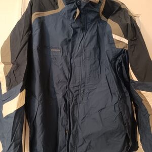 Columbia Men’s Blue and Gray Rain Jacket